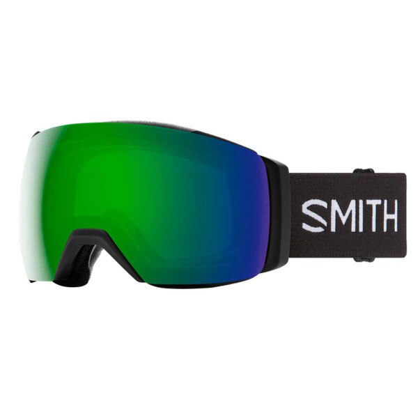 Smith I/O Mag XL Chromapop Goggle with Extra Lens in Black with Sun Green Mirror